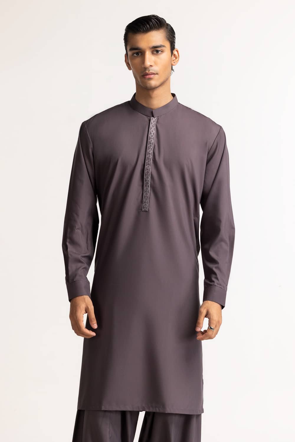Charcoal Embroidered Suit