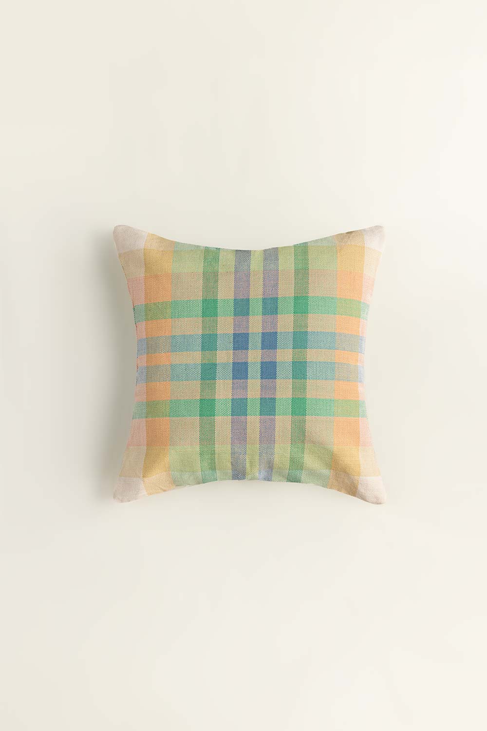 Checks Woven Cushion Cover