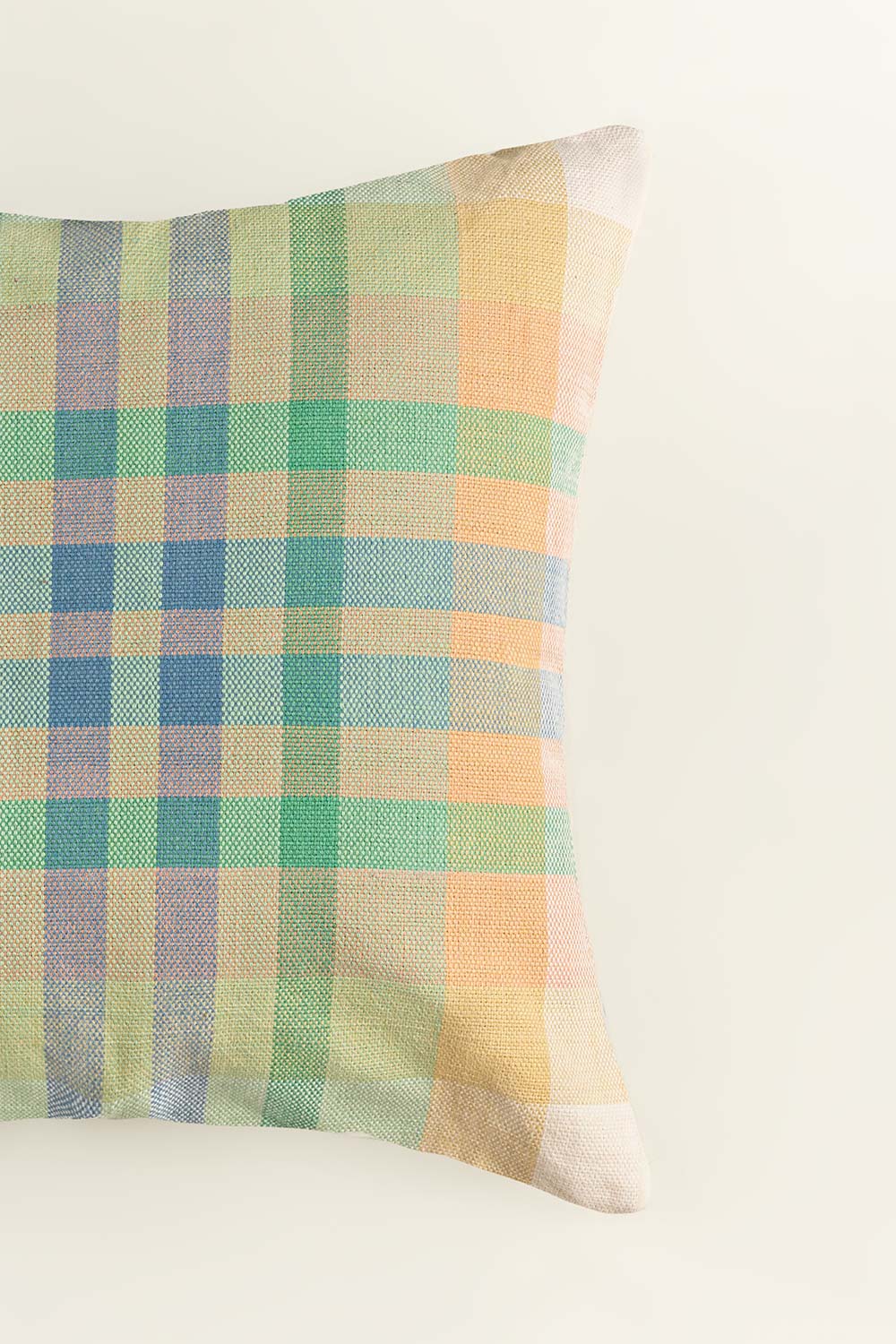 Checks Woven Cushion Cover