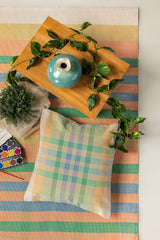 Checks Woven Cushion Cover