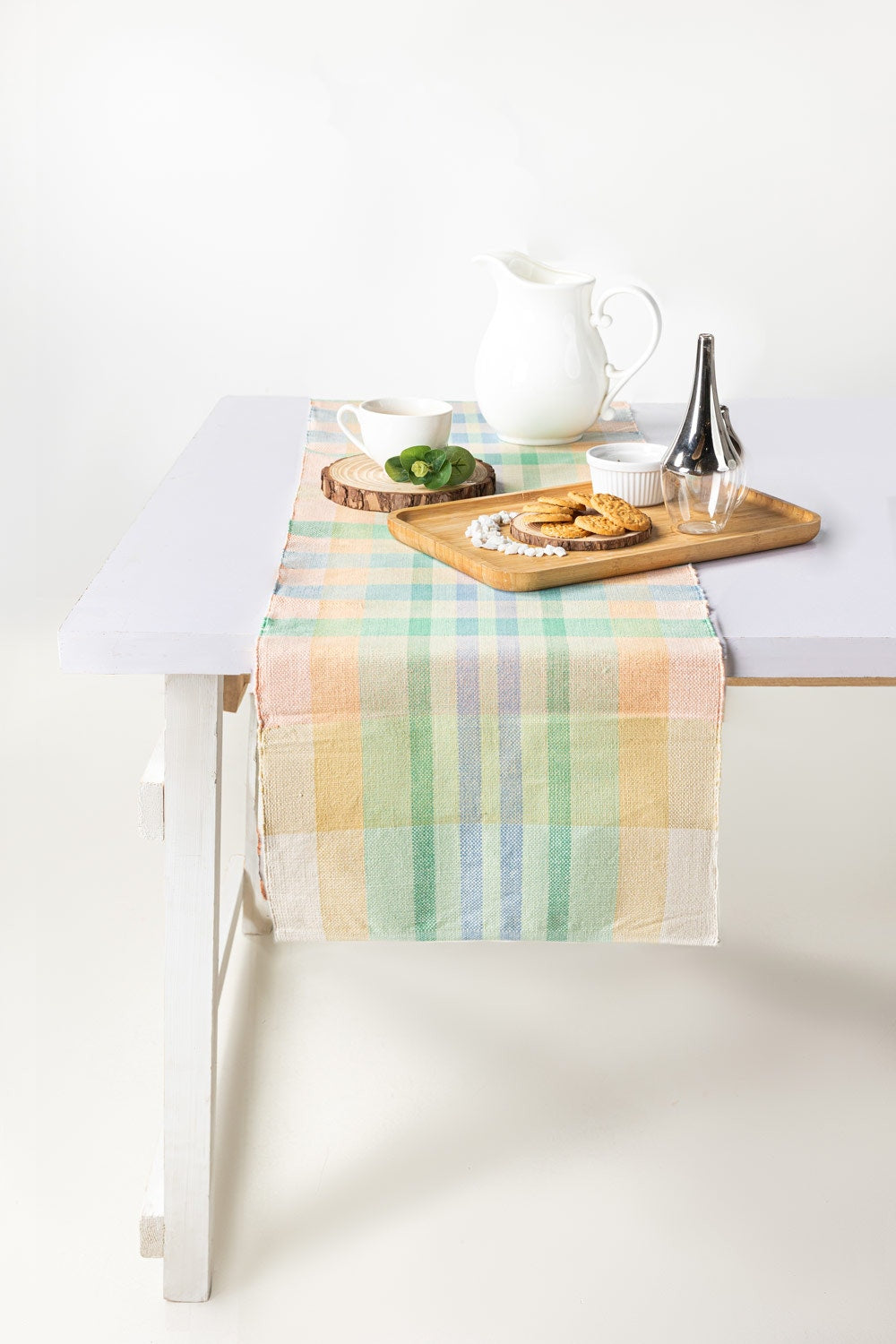 Checks Woven Table Runner