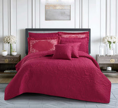Cherries 7 Pcs Luxury Bed Spread Set