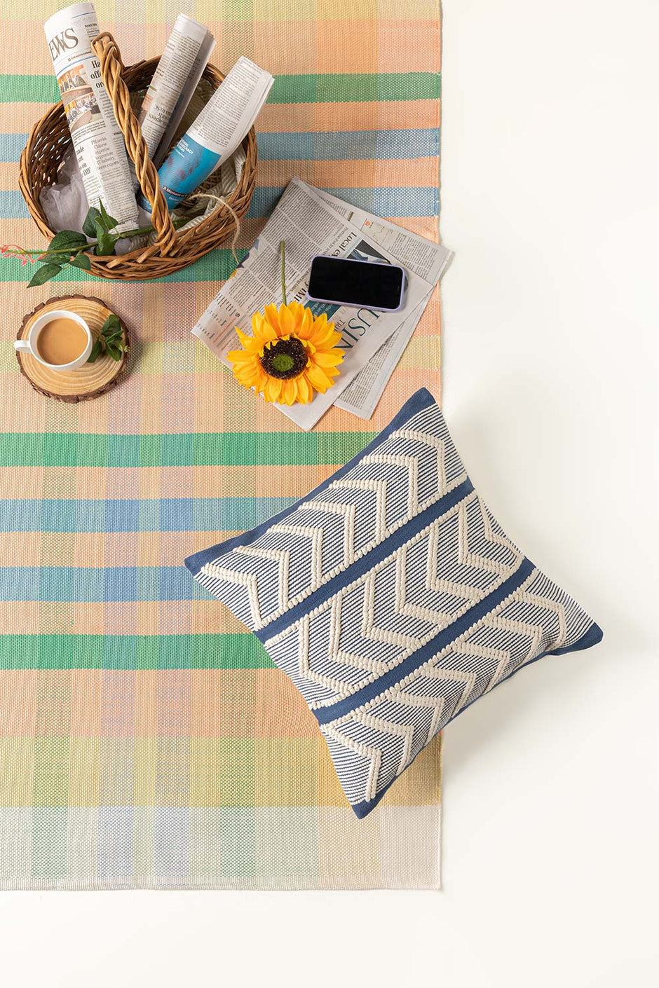 Chevron Woven Cushion Cover