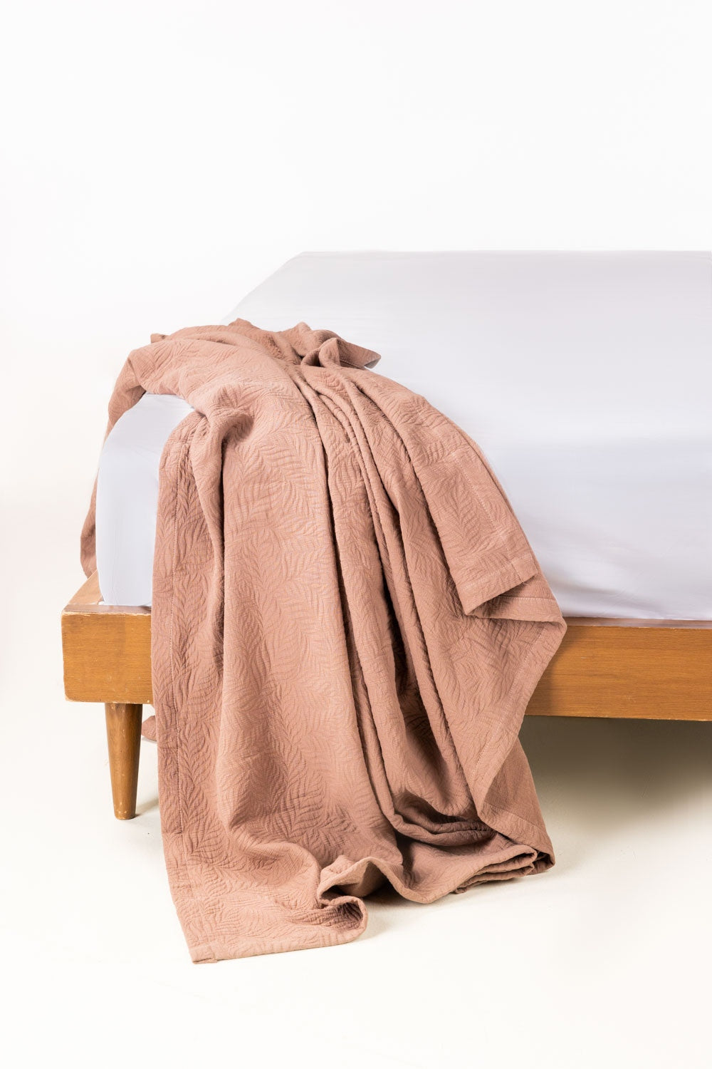 Cinnamon Matelasse Blanket