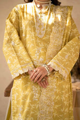 3 Piece Printed Embroidered Lawn Unstitched Suit with Printed Embroidered Dupatta CL-42040