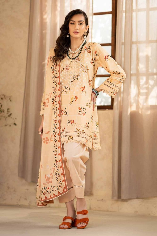3 Piece Printed Embroidered Lawn Unstitched Suit CL-42041