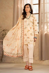 3 Piece Printed Embroidered Lawn Unstitched Suit CL-42041