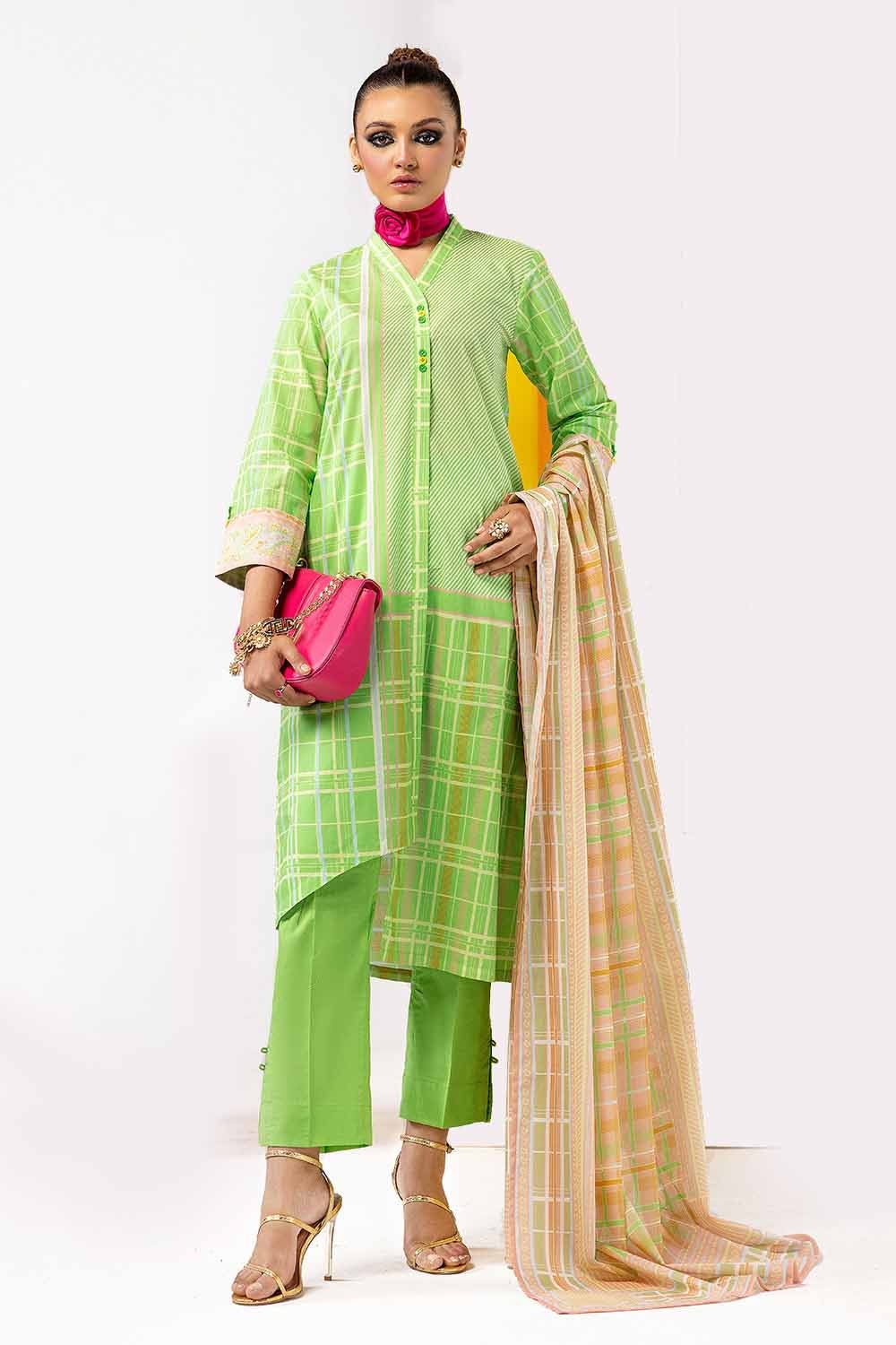 3 Piece Unstitched Printed Lawn Suit CL-42148