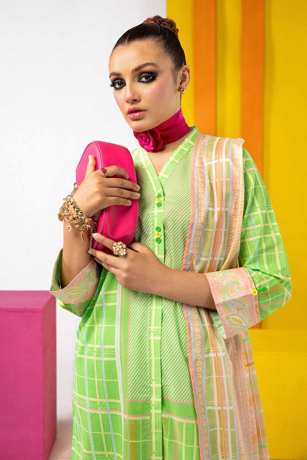 3 Piece Unstitched Printed Lawn Suit CL-42148