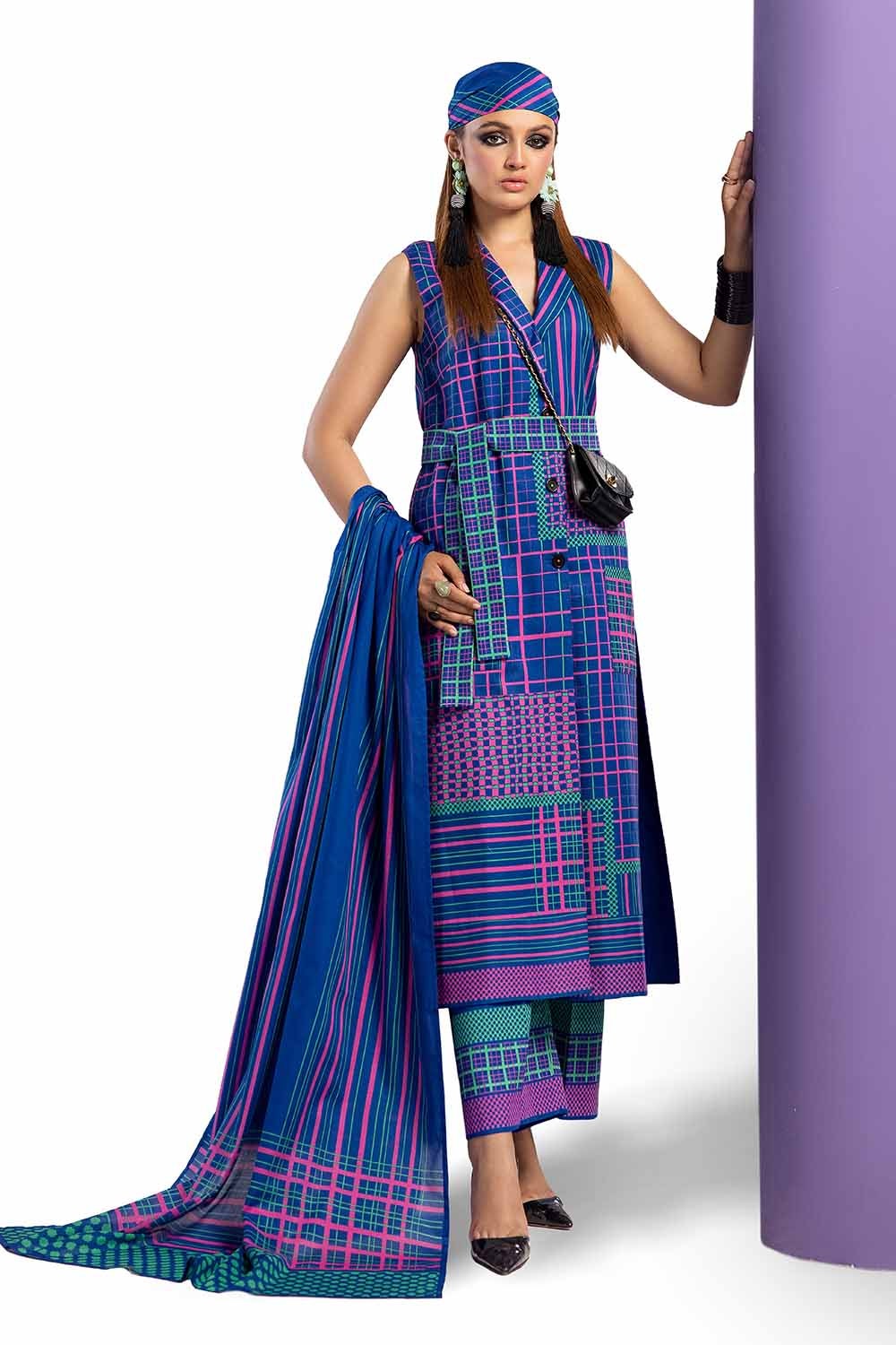 3 Piece Unstitched Printed Lawn Suit CL-42150