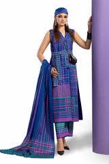 3 Piece Unstitched Printed Lawn Suit CL-42150