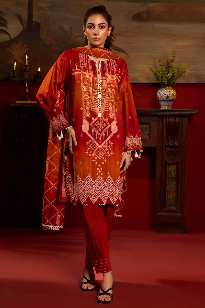 3 Piece Printed Lawn Unstitched Suit