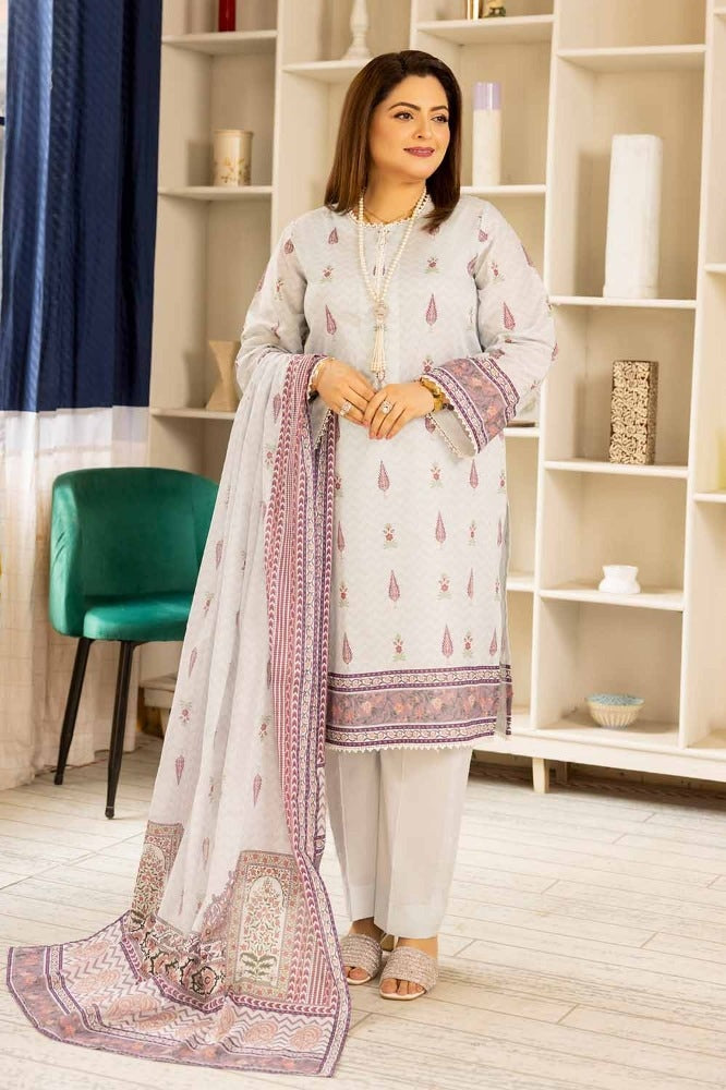 3 Piece Printed Lawn Unstitched Suit