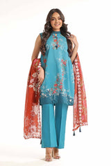 3 Piece Unstitched Printed Lawn Suit CL-42222