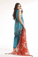 3 Piece Unstitched Printed Lawn Suit CL-42222