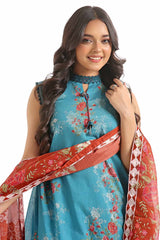 3 Piece Unstitched Printed Lawn Suit CL-42222