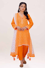 3 Piece Unstitched Printed Lawn Suit with Lacquer Printed Lawn Dupatta CL-42242 B