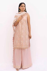 3 Piece Unstitched Gold and Lacquer Printed Lawn Suit with Gold and Lacquer Dupatta CL-42279