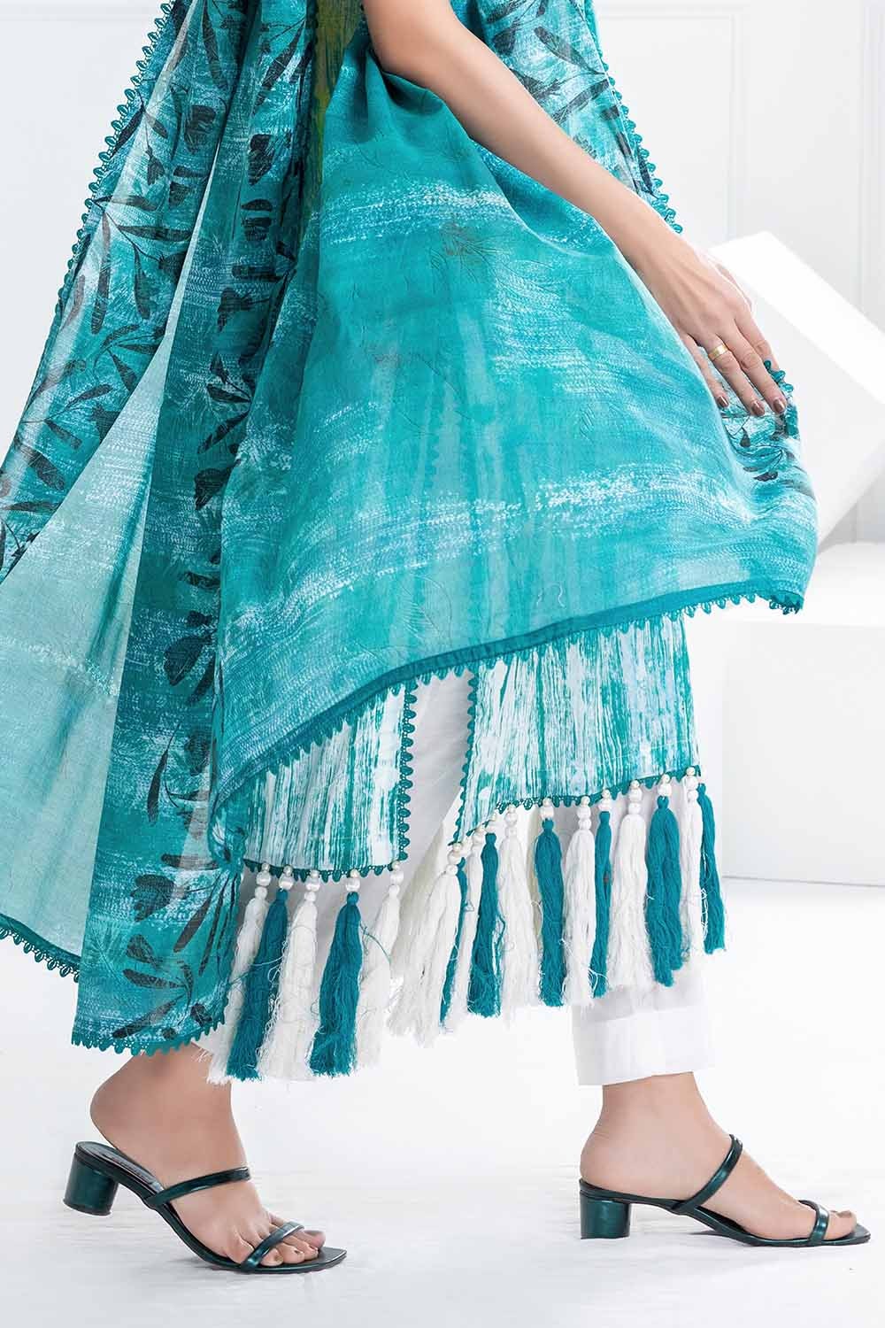 3 Piece Unstitched Printed Lawn Suit