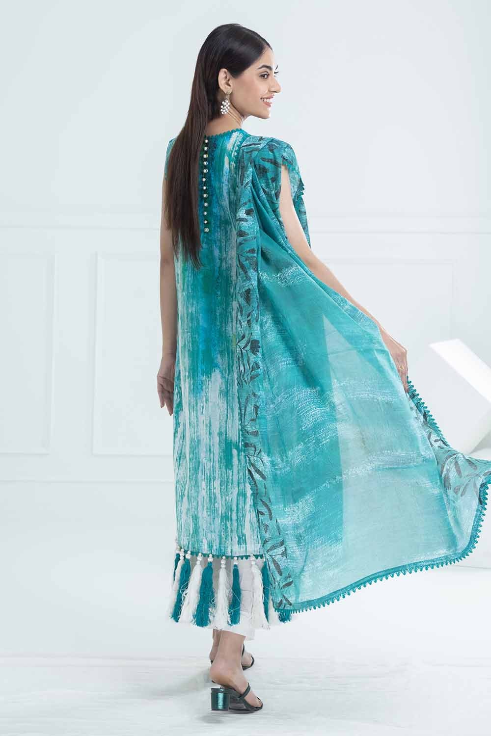 3 Piece Unstitched Printed Lawn Suit