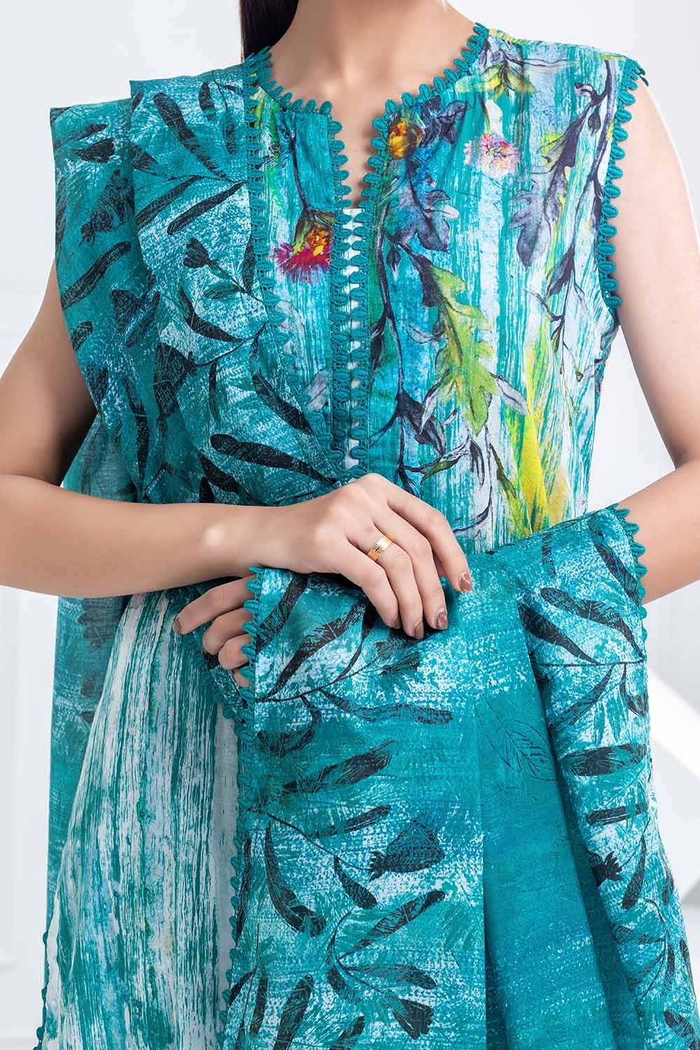 3 Piece Unstitched Printed Lawn Suit