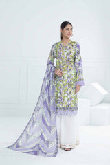 3 Piece Unstitched Printed Lawn Suit CL-52426