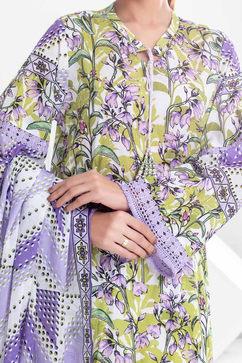 3 Piece Unstitched Printed Lawn Suit CL-52426