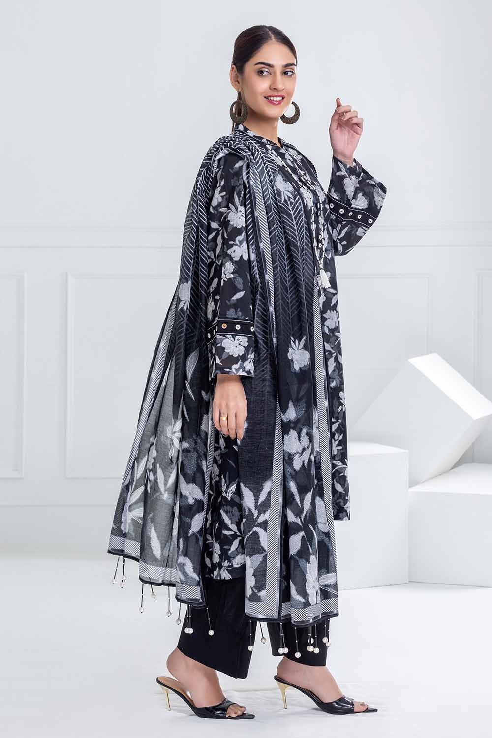 3 Piece Unstitched Printed Lawn Suit CL-52433