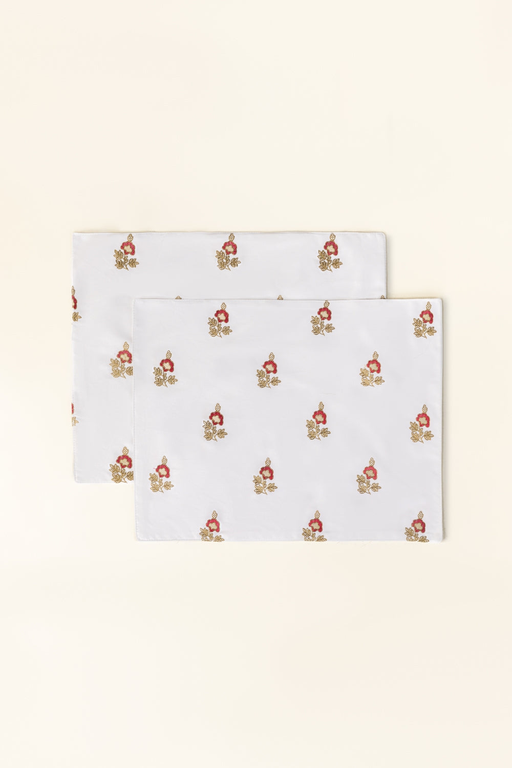 Classic Embroidered Placemat Pair
