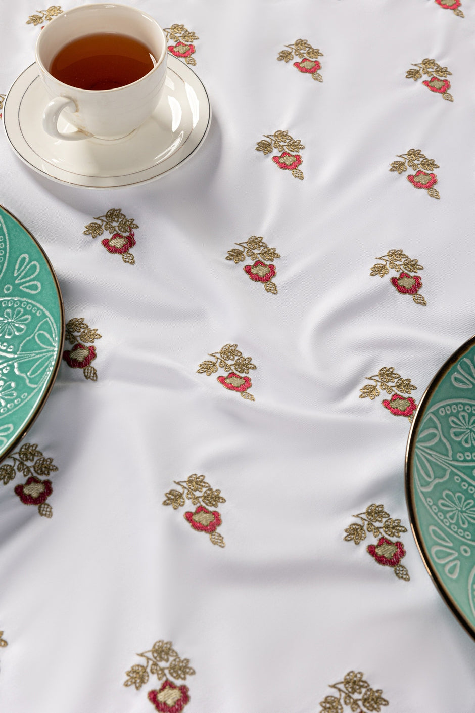Classic Embroidered Table Cover