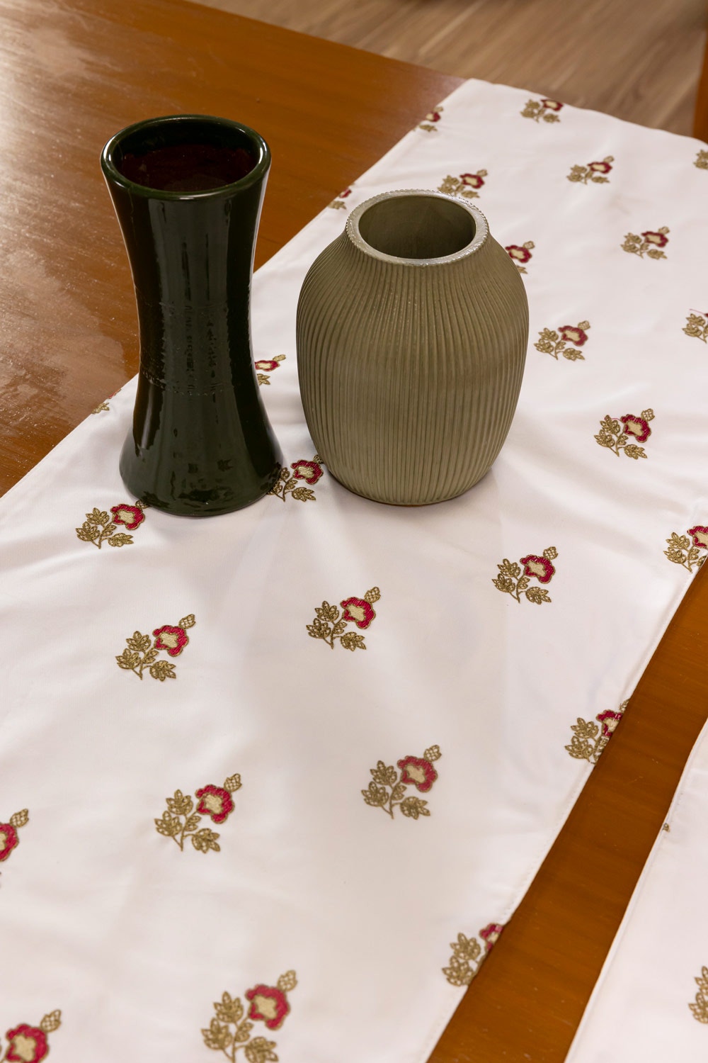 Classic Embroidered Table Runner