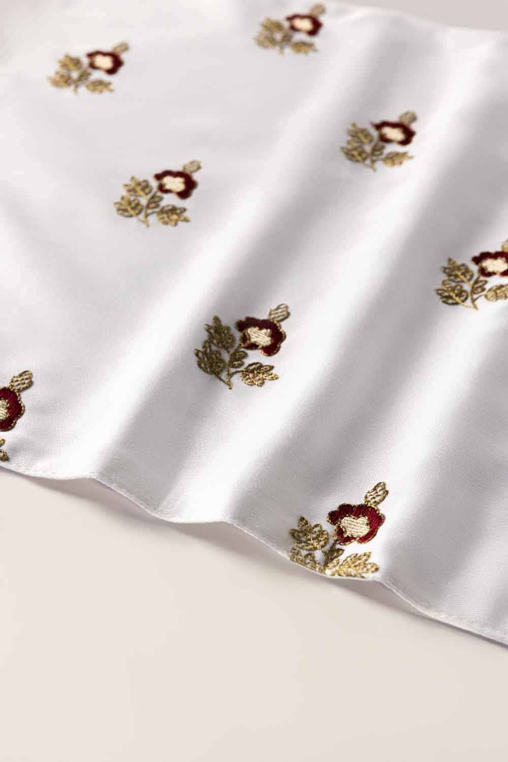 Classic Embroidered Table Runner