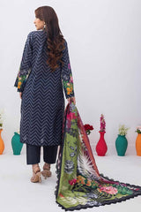 3 Piece Unstitched Printed Lawn Suit with Tissue Silk Dupatta CLF-42001