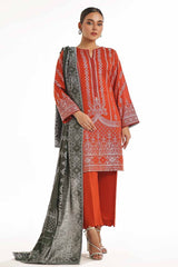 3 Piece Unstitched Jacquard Suit with Jacuard Dupatta CLF-42023 A