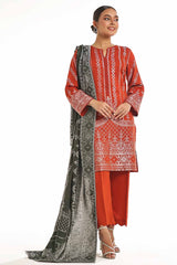 3 Piece Unstitched Jacquard Suit with Jacuard Dupatta CLF-42023 A