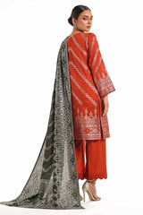 3 Piece Unstitched Jacquard Suit with Jacuard Dupatta CLF-42023 A