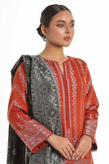 3 Piece Unstitched Jacquard Suit with Jacuard Dupatta CLF-42023 A
