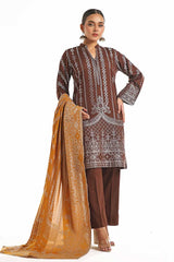 3 Piece Unstitched Jacquard Suit with Jacuard Dupatta CLF-42023 E