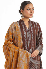 3 Piece Unstitched Jacquard Suit with Jacuard Dupatta CLF-42023 E