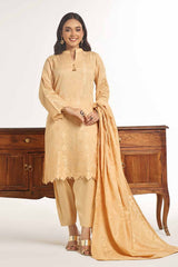 3 Piece Unstitched Lawn Jacquard Suit CLF-42028