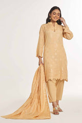 3 Piece Unstitched Lawn Jacquard Suit CLF-42028