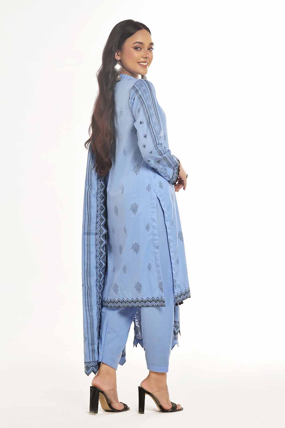 3 Piece Unstitched Lawn Jacquard Suit CLF-42033