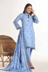 3 Piece Unstitched Lawn Jacquard Suit CLF-42033