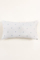 Cloud White  T-400 Embroidered Deck Cushion Cover