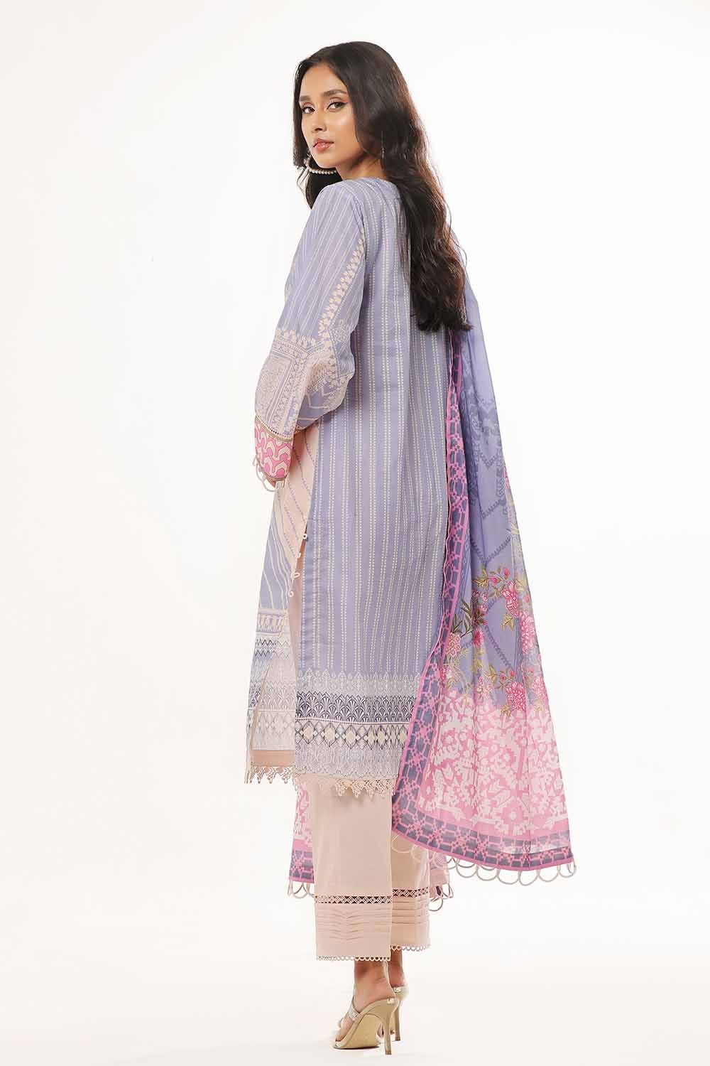 3 Piece Unstitched Printed Lawn Suit CLP-42093