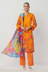 3 Piece Unstitched Printed Lawn Suit CLP-42204