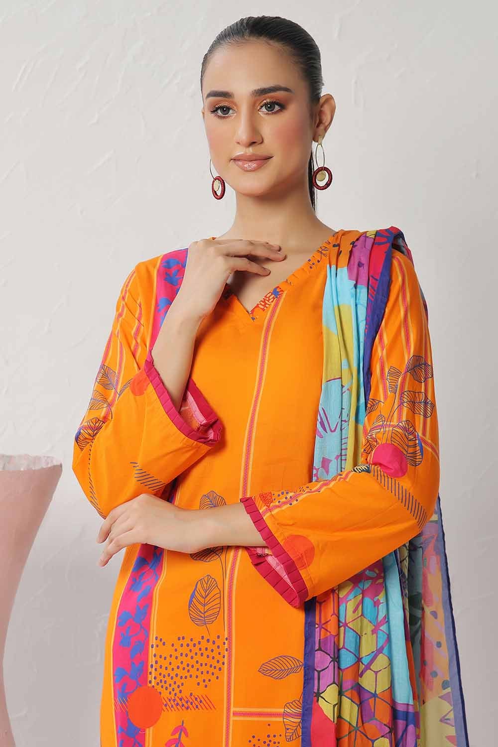 3 Piece Unstitched Printed Lawn Suit CLP-42204