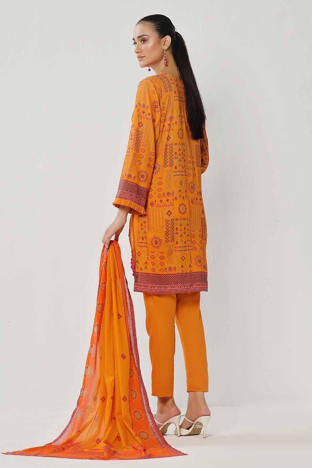 3 Piece Unstitched Printed Lawn Suit CLP-42258