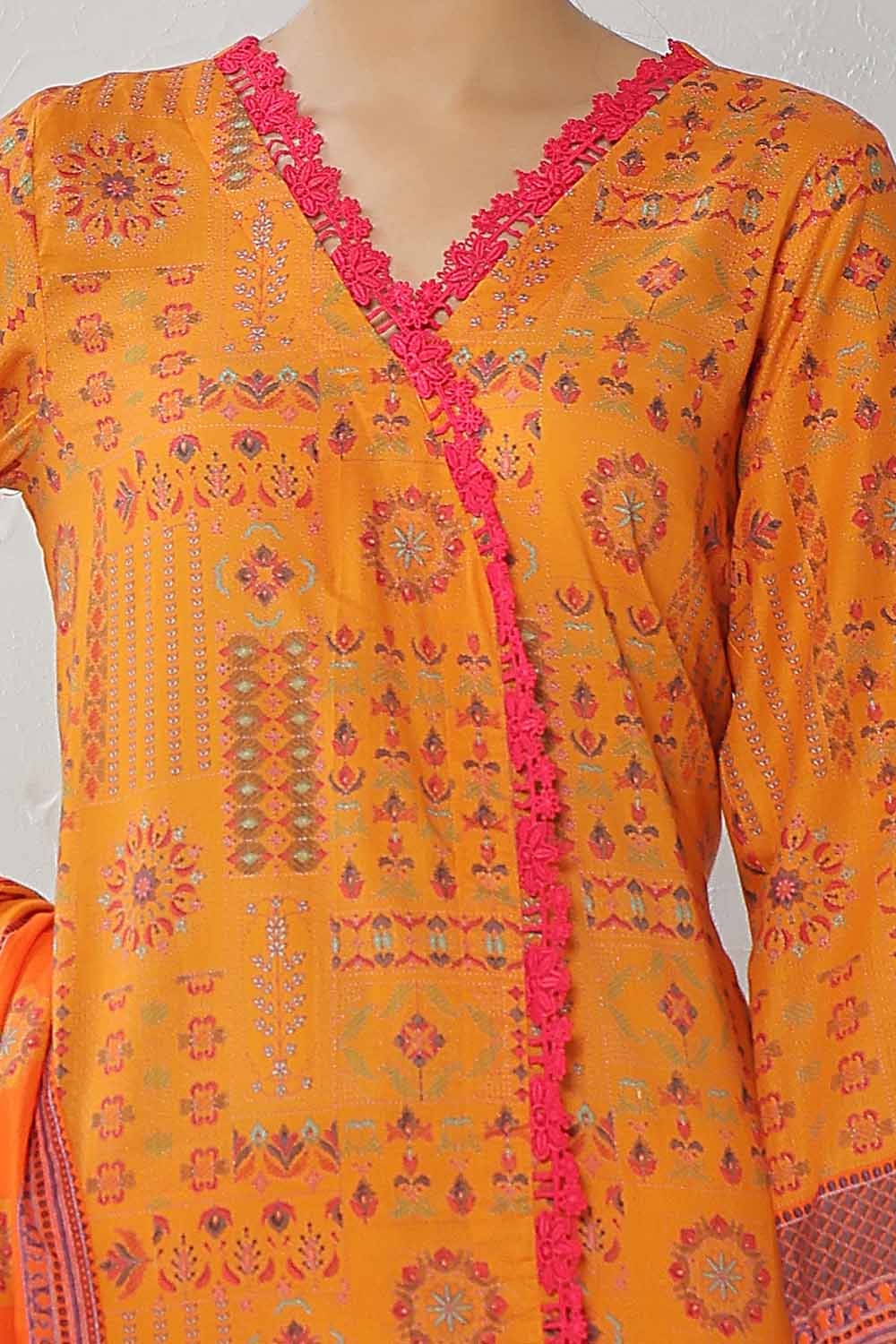 3 Piece Unstitched Printed Lawn Suit CLP-42258