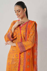 3 Piece Unstitched Printed Lawn Suit CLP-42258
